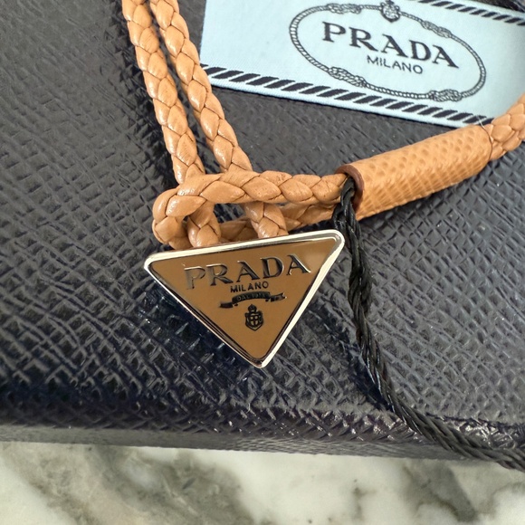 Prada 2IB288 Unisex double strand Bracelet In Brown Nappa Leather w/charm - Picture 8 of 11